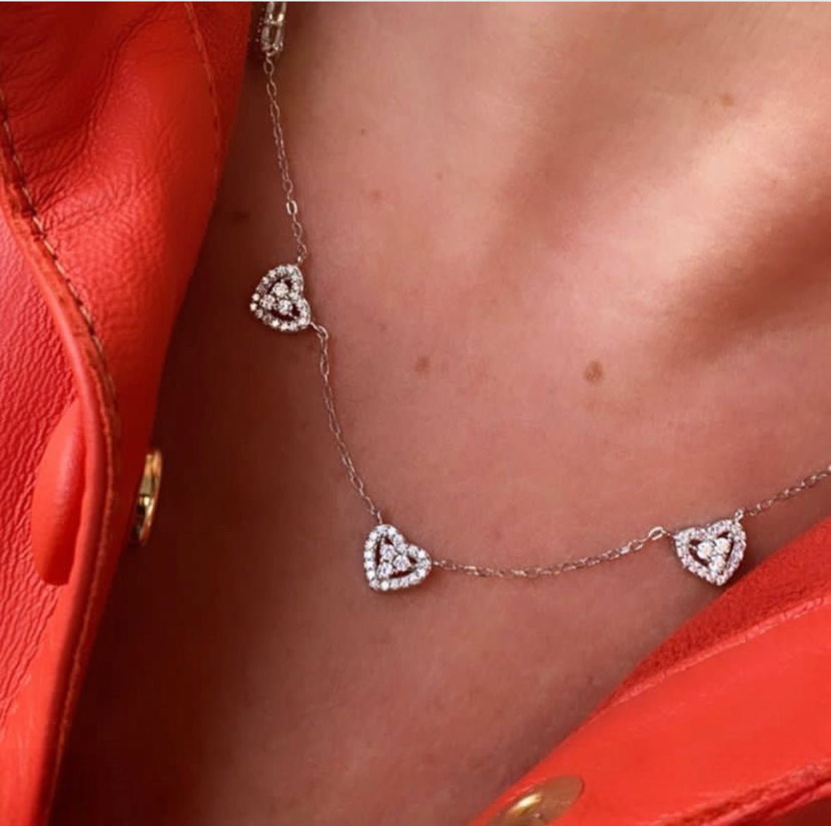 Choker de coração prata 925 - Pétala Jóias