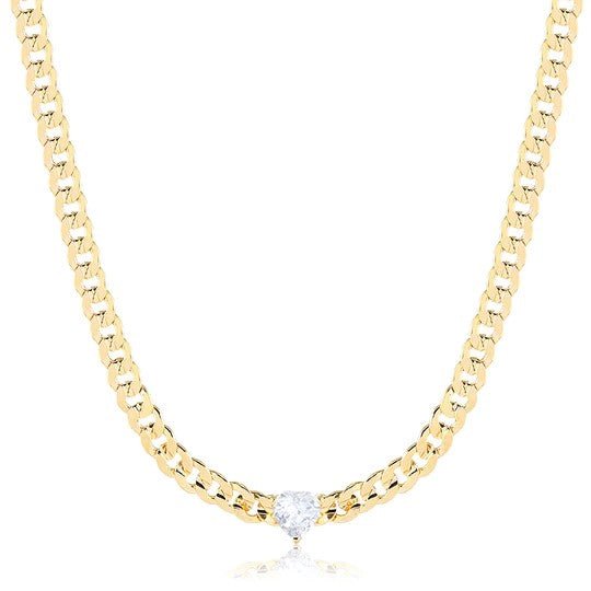 Colar Choker Coracao cristal - Pétala Jóias