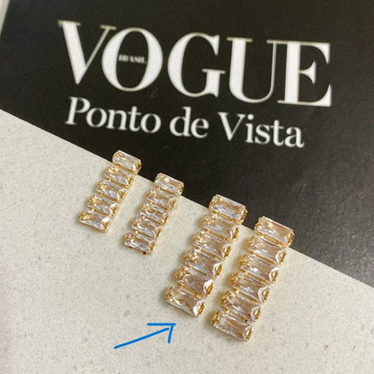 brinco riviera G banho ouro 18k - Pétala Jóias