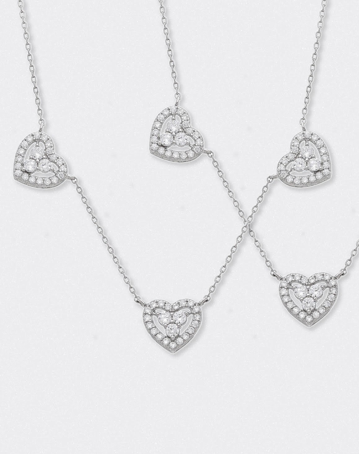 Choker de coração prata - Pétala Jóias