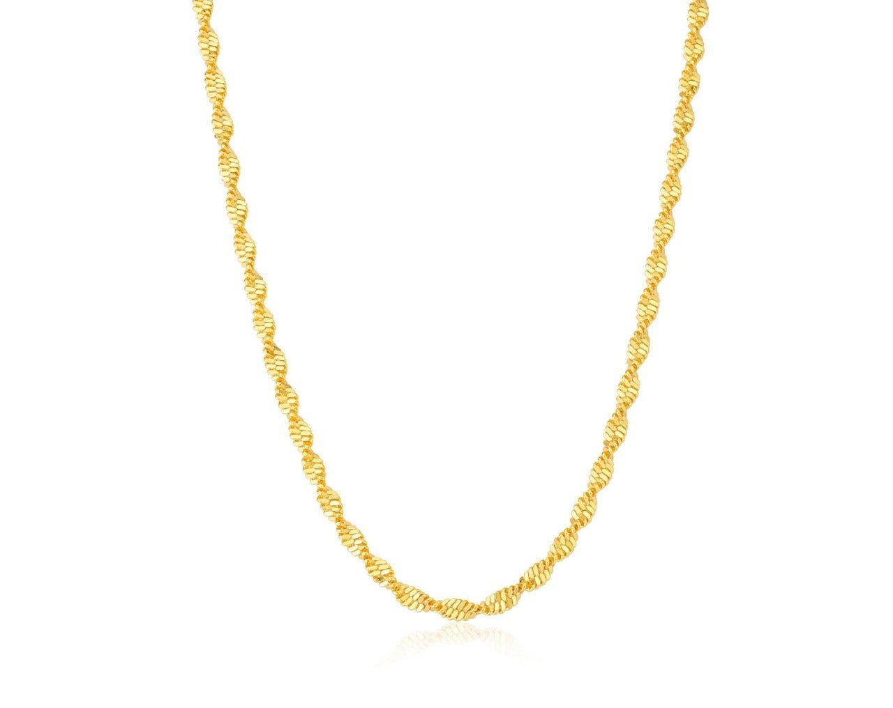 colar corrente banhado a ouro feminino - Pétala Jóias