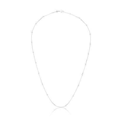 CORRENTE VENEZIANA BOLINHA PRATA 925 - 60CM - Pétala Jóias