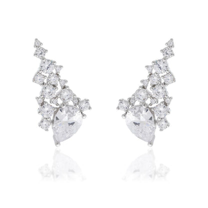 ear cuff zirconias prata 925 - Pétala Jóias